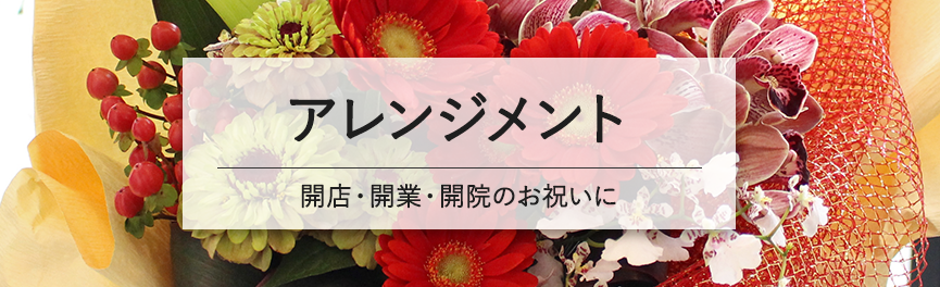 開店・開業・開院のお祝いのアレンジメント|豊橋の花屋Soel Flowers