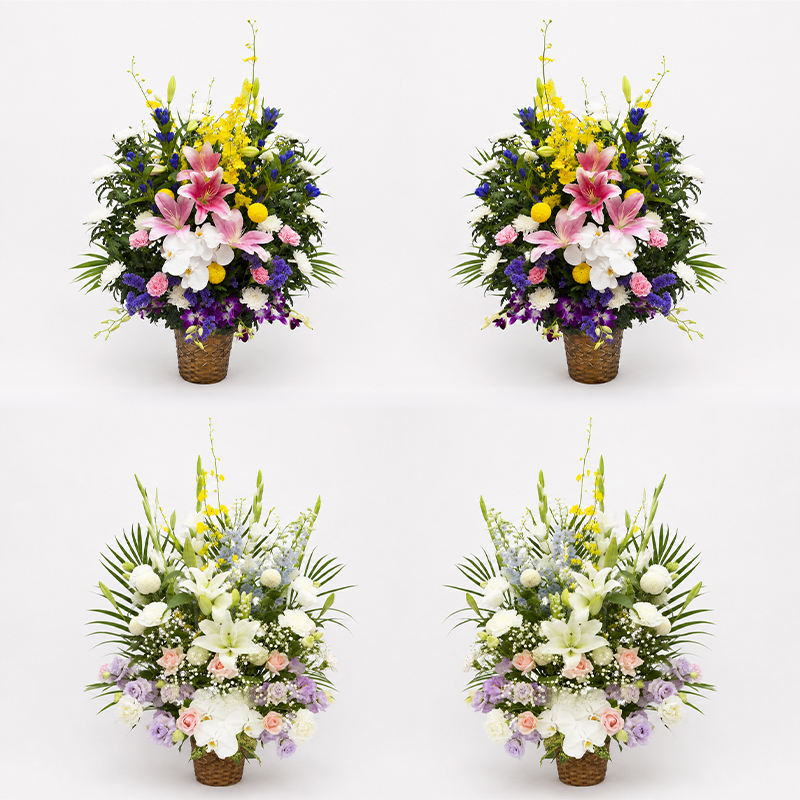 盆供のお花（1対）
